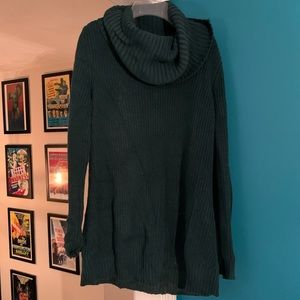 H&M Emerald Green CowlNeck Sweater-sz M